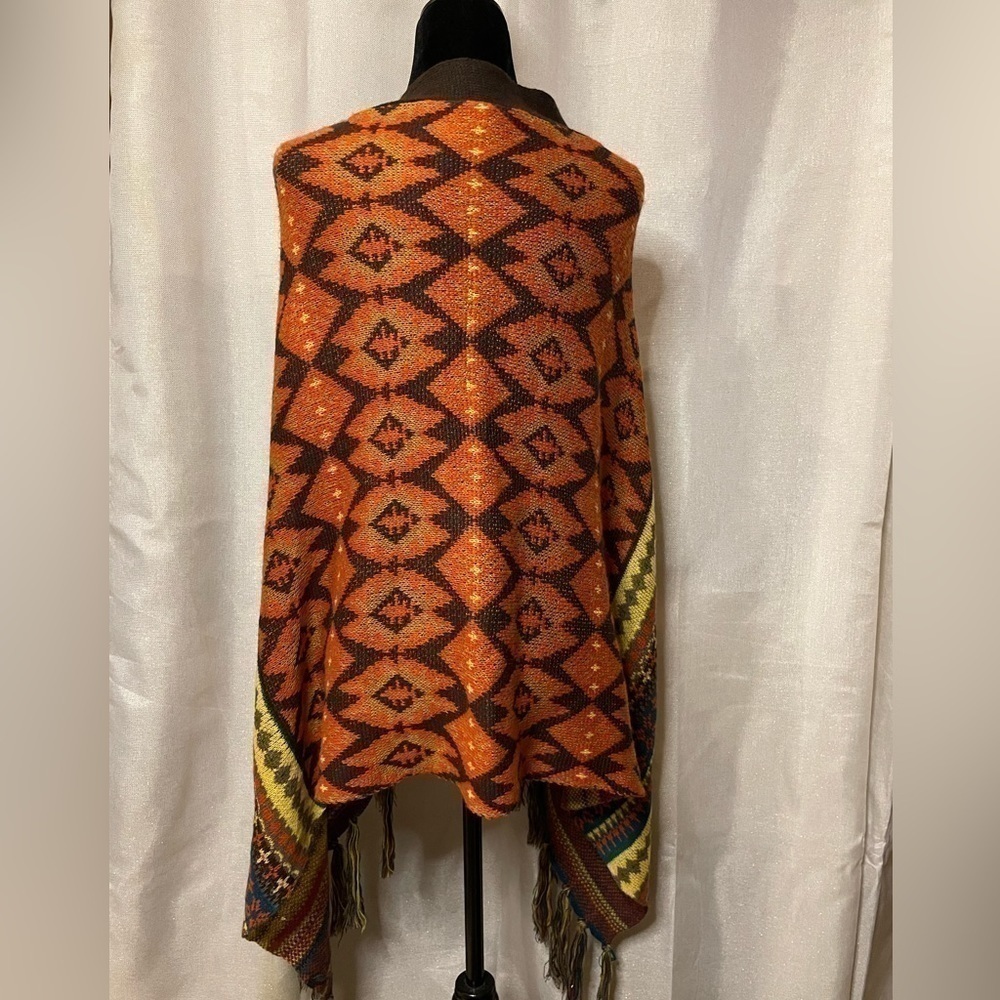 SIERRA FRINGE PONCHO. One size​​​​​​​​​​​​​​​​​​​​​​​​​​ - Picture 5 of 13